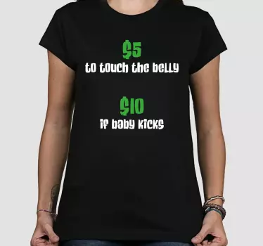 Baby t-shirt belly touch fee - TenStickers