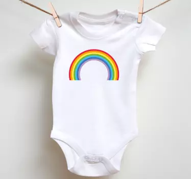 Baby t-shirt bright rainbow print - TenStickers
