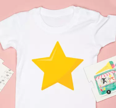 Baby t-shirt bright star design - TenStickers