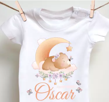 Baby t-shirt cozy bear sleepytime design - TenStickers