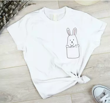 Baby t-shirt cute bunny in a box - TenStickers