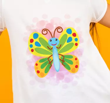 Baby t-shirt cute colorful butterfly design - TenStickers