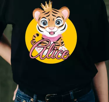 Baby t-shirt cute tiger princess - TenStickers