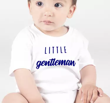 Baby t-shirt little gentleman set - TenStickers