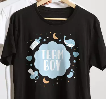 Baby t-shirt team boy fun - TenStickers