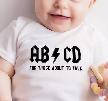 Baby t-shirt with abc charm for kids - TenStickers