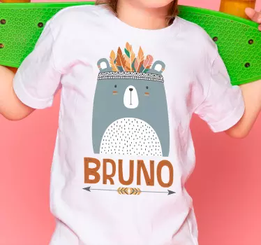 Baby t-shirt with adorable bear graphic - TenStickers