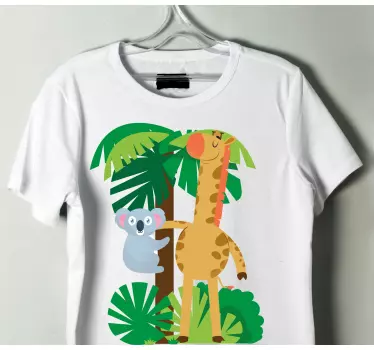 Baby t-shirt with adorable jungle friends - TenStickers
