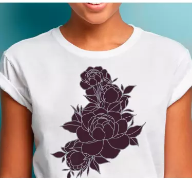 Baby t-shirt with floral inspired design - TenStickers