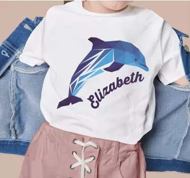 Baby t-shirt with geometric dolphin design - TenStickers