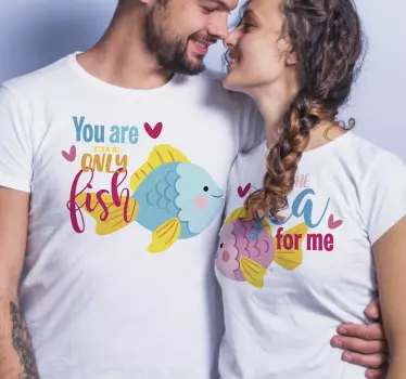 Be my fish Couple shirts - TenStickers