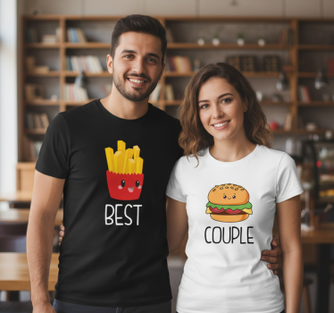 Best couple t-shirt couple t-shirt - TenStickers