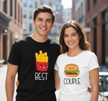 Best couple couple t-shirt - TenStickers