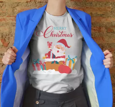 Christmas t-shirt merry christmas joy - TenStickers