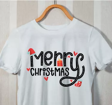 Christmas t-shirt merry festive greetings - TenStickers
