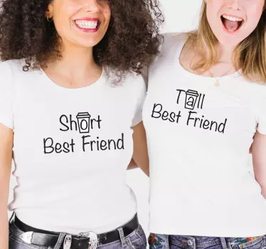 Couple t-shirt best friend pair - TenStickers