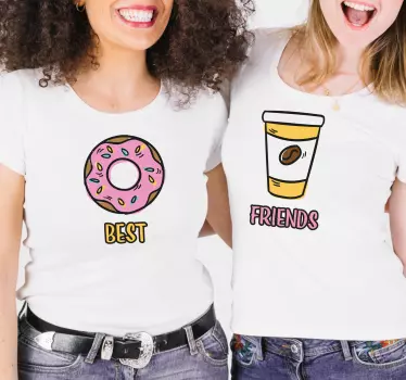 Couple t-shirt best friends forever design - TenStickers