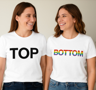 Couple t-shirt for lgbt tops and bottoms - TenStickers