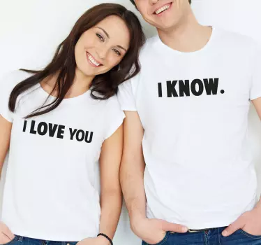 Couple t-shirt love statement together - TenStickers