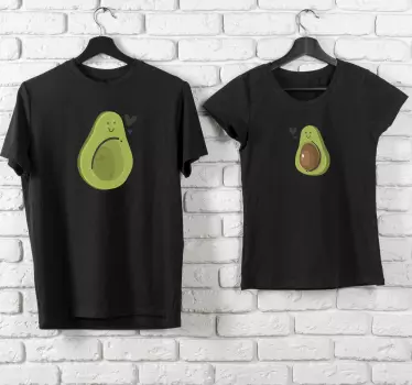 Cute avocados matching shirts for couples - TenStickers
