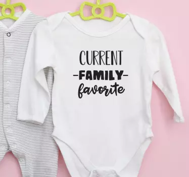 Favourite family member baby t-shirt - TenStickers