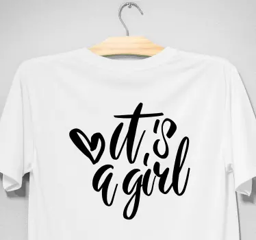 Gender reveal it's a girl Baby t-shirt - TenStickers