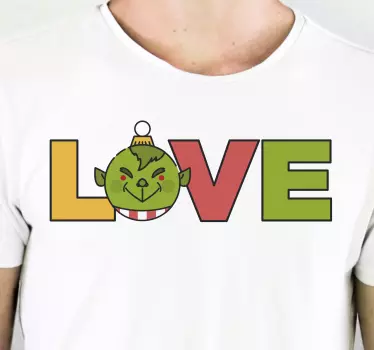 Grinch love  christmas tee shirts - TenStickers