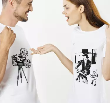 Life is beautiful design matching shirts for couples - TenStickers