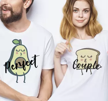 Perfect couple matching shirts for couples - TenStickers