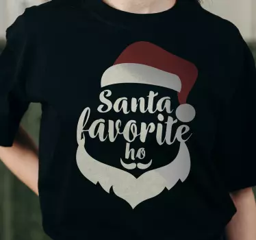 Santas favorite christmas tee shirts - TenStickers