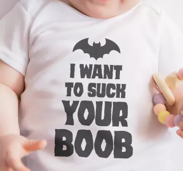 Toddler shirt I want to suck your boob Halloween t-shirt - TenStickers