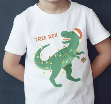 Tree-Rex christmas tee shirts - TenStickers