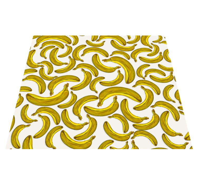 Banana design yellow vinyl rug - TenStickers
