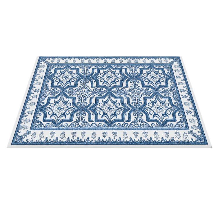 "Majorica" portuguese living room vinyl rug - TenStickers