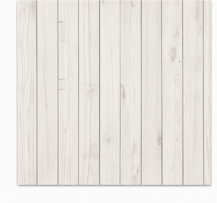 Weathered White Wood dining room vinyl rug - TenStickers