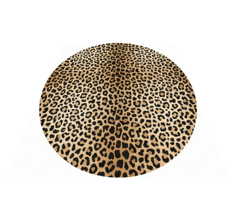 Living room vinyl rug panther print - TenStickers