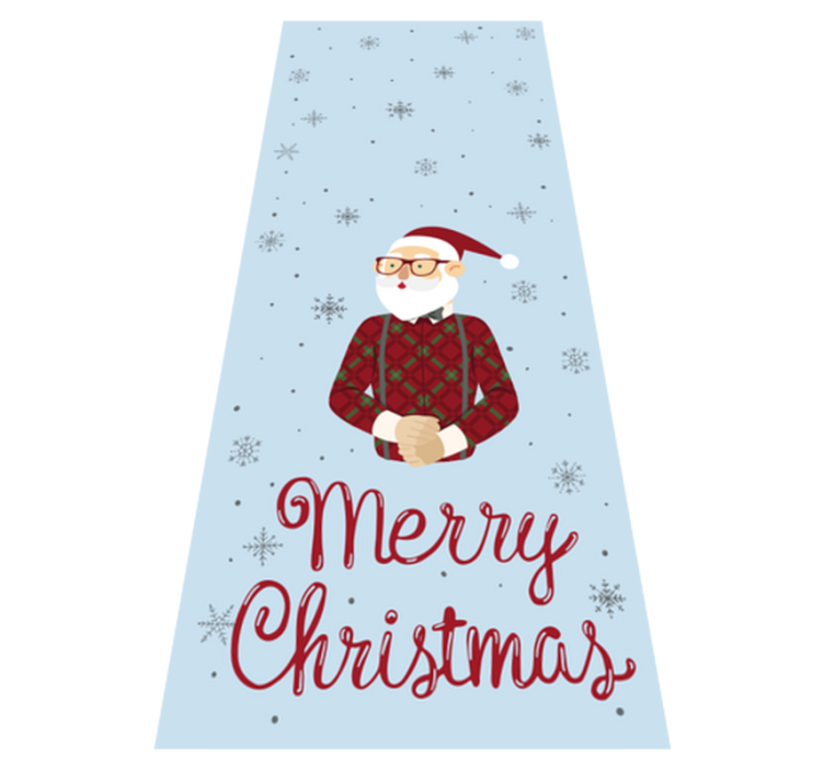 Christmas vinyl rug for a joyful hipster holiday - TenStickers