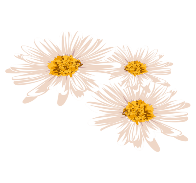 Floral vinyl rug charming floral arrangement - TenStickers