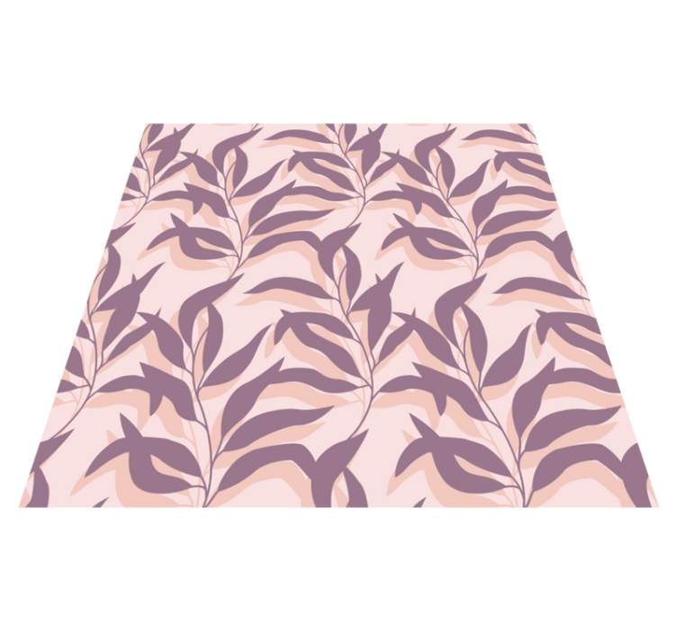 Floral vinyl rug palma tropical blush design - TenStickers