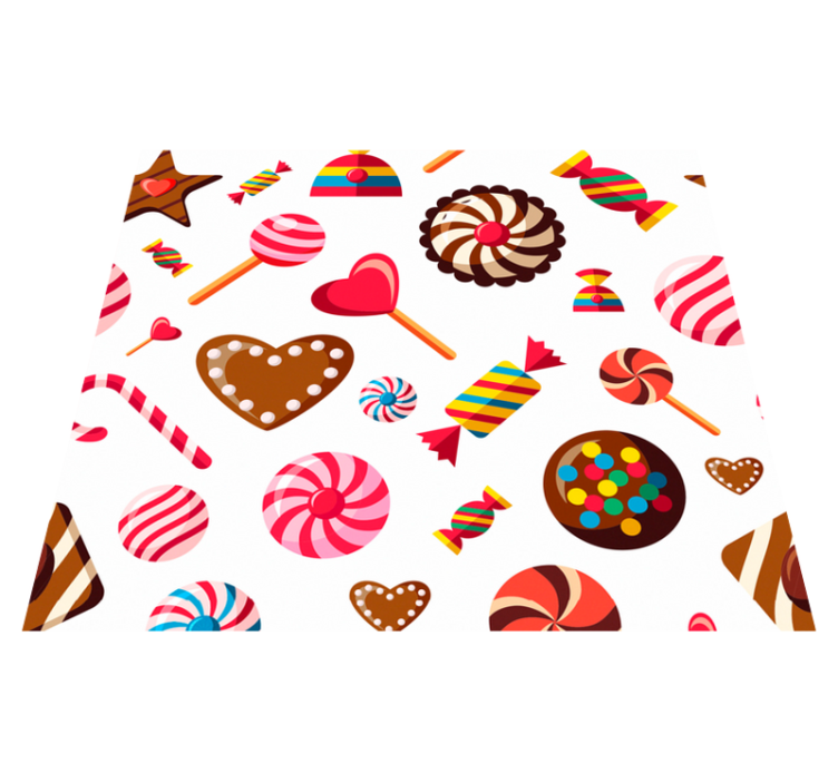 Kitchen vinyl rug in sweet mosaic design - TenStickers