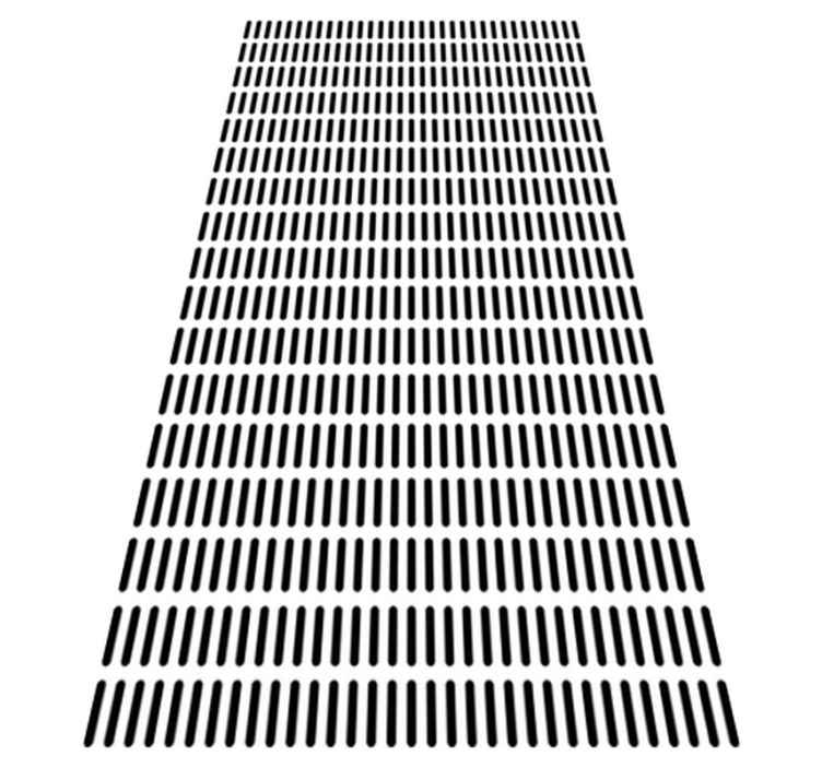 Bathroom vinyl rug with minimalist lines - TenStickers