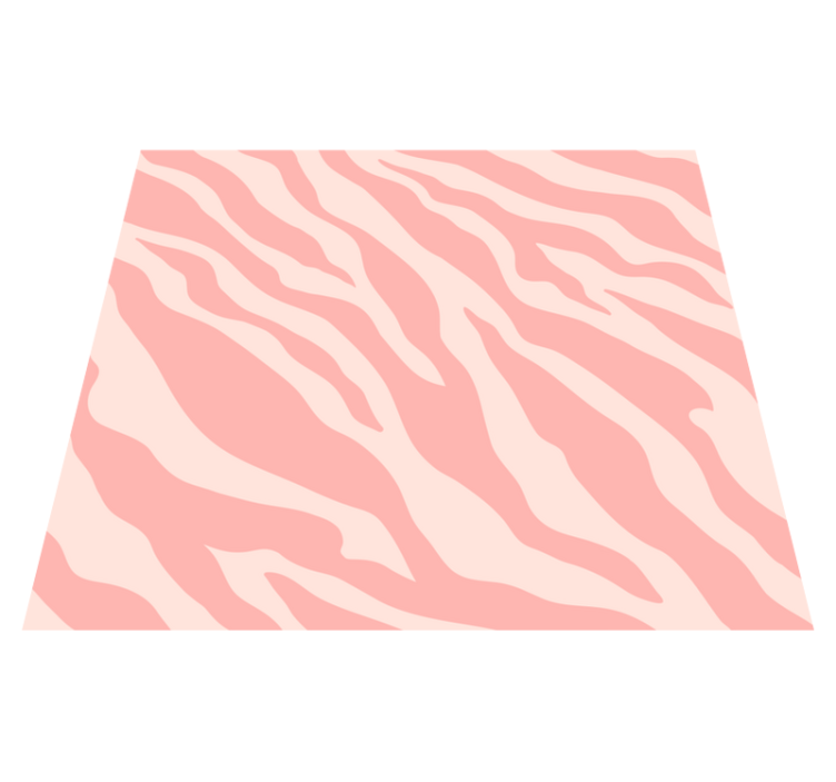 Pink zebra print animal print vinyl rug - TenStickers