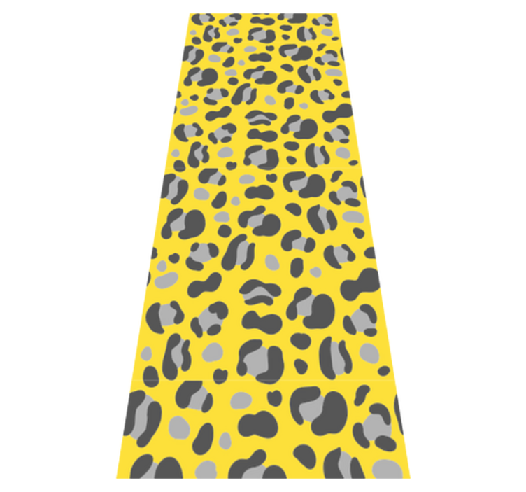 Animal print vinyl rug in pantone leopard print - TenStickers