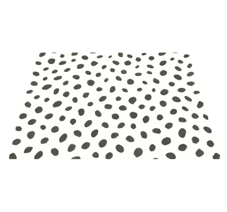Animal print vinyl rug in classic dalmatian design - TenStickers