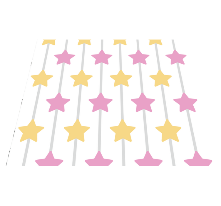 Star vinyl rug with amazing charm - TenStickers