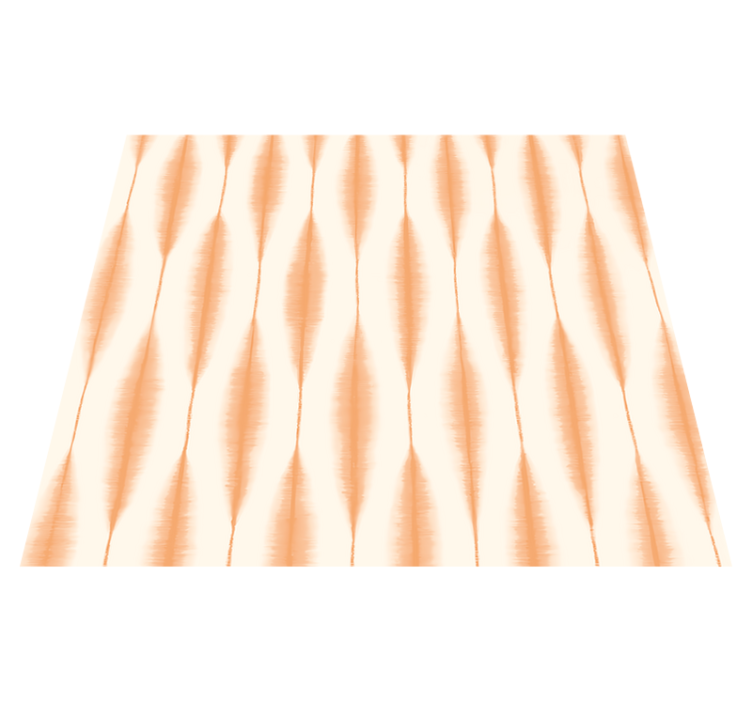 Geometric vinyl rug ikat kasuri orange - TenStickers