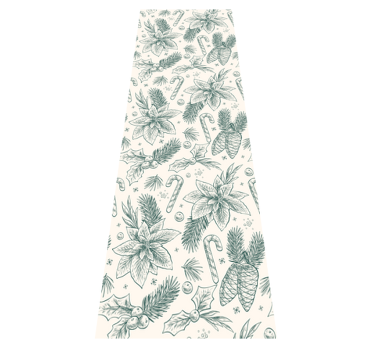 Christmas vinyl rug with hand-drawn gift pattern - TenStickers