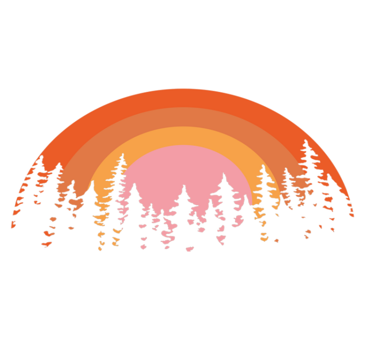 Nature vinyl rug vintage sun design - TenStickers