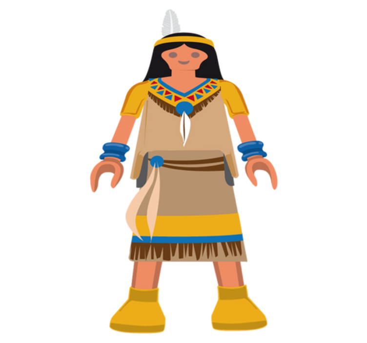 Kids vinyl rug playmobil india design - TenStickers