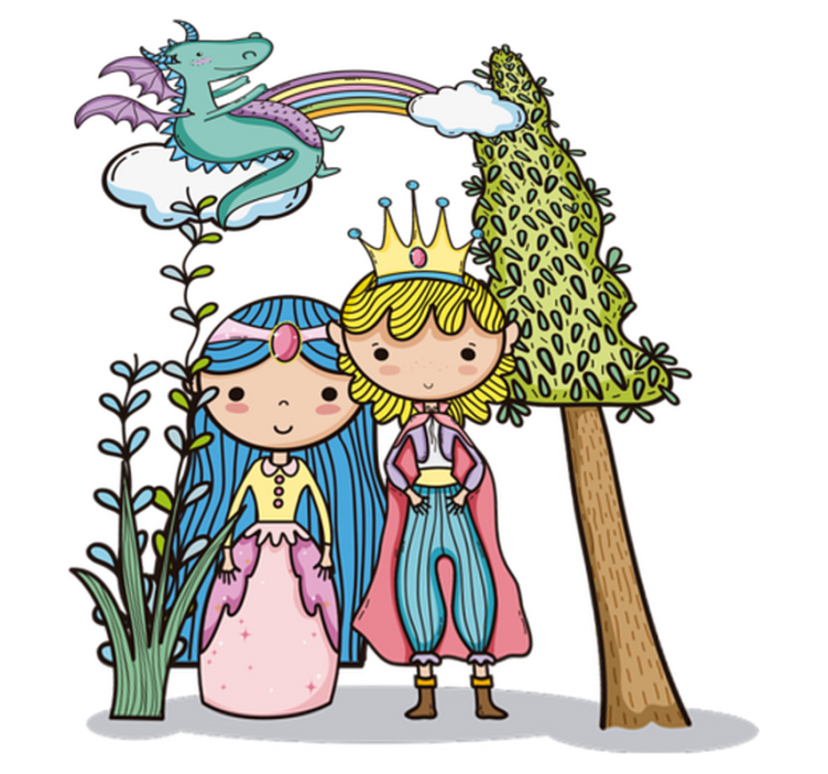 Kids vinyl rug magic world - TenStickers